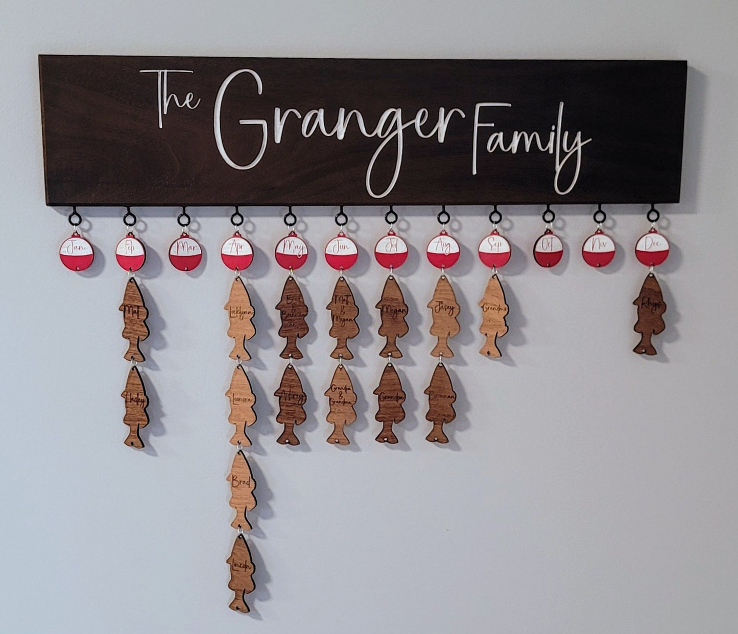 Fishing Birthday/Anniversary Calendar - Matt Granger Designs