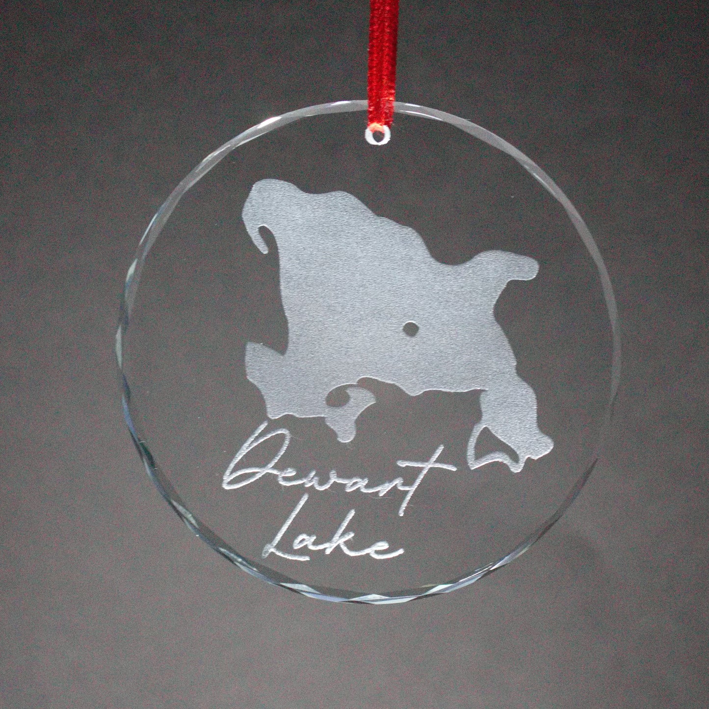 Glass Christmas Ornament Lake (Indiana) - Matt Granger Designs