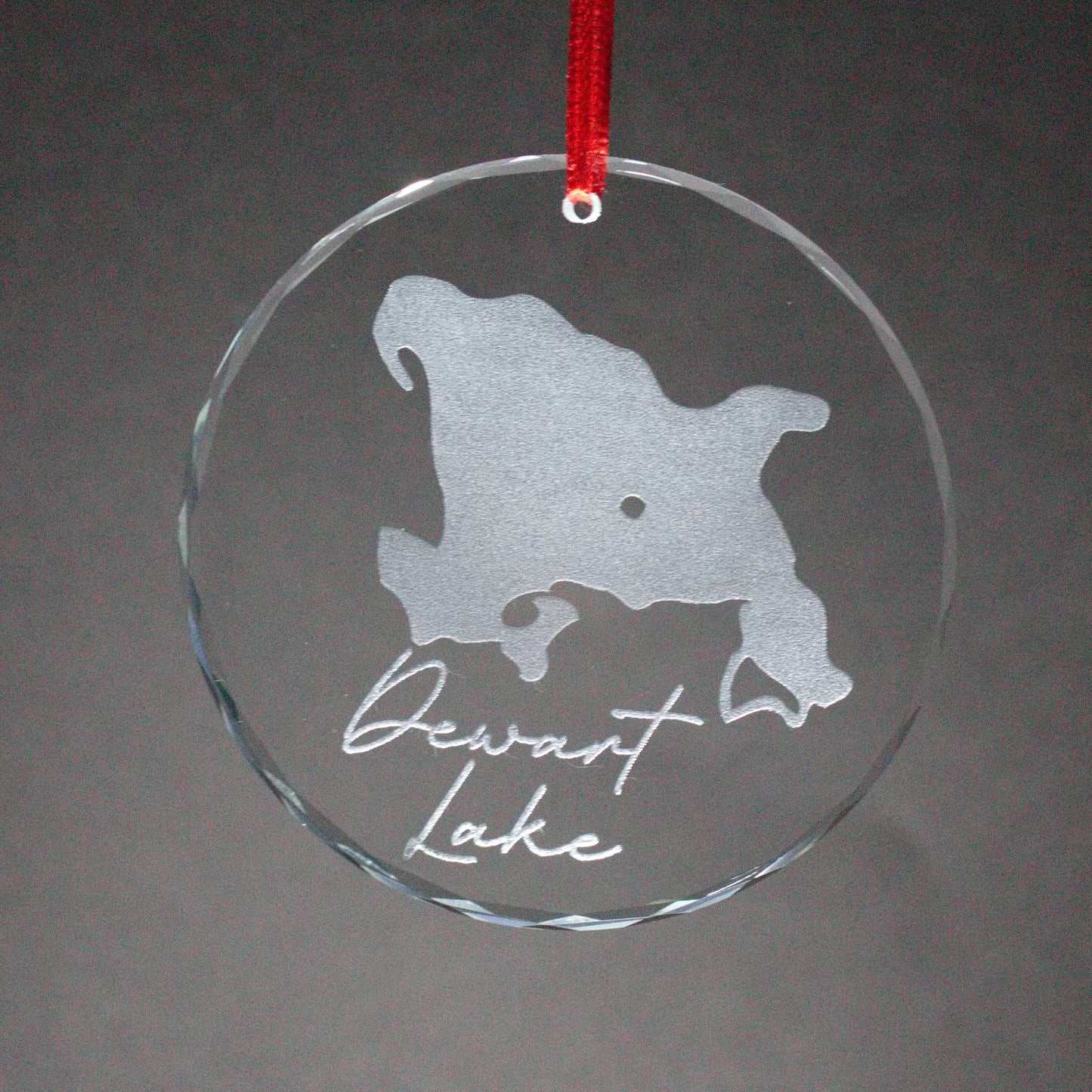 Glass Christmas Ornament Lake (Indiana)