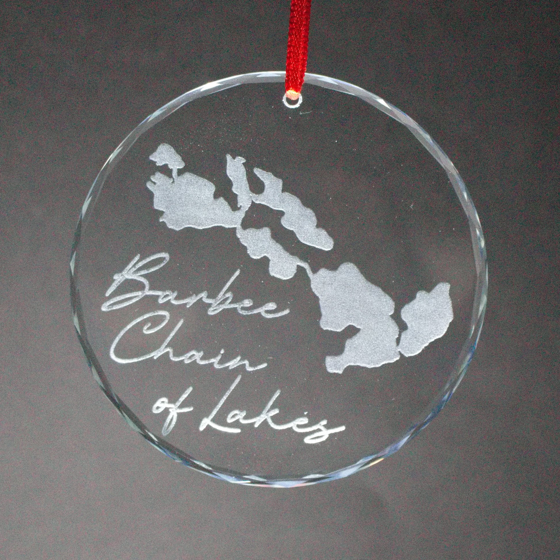 Glass Christmas Ornament Lake (Indiana) - Matt Granger Designs