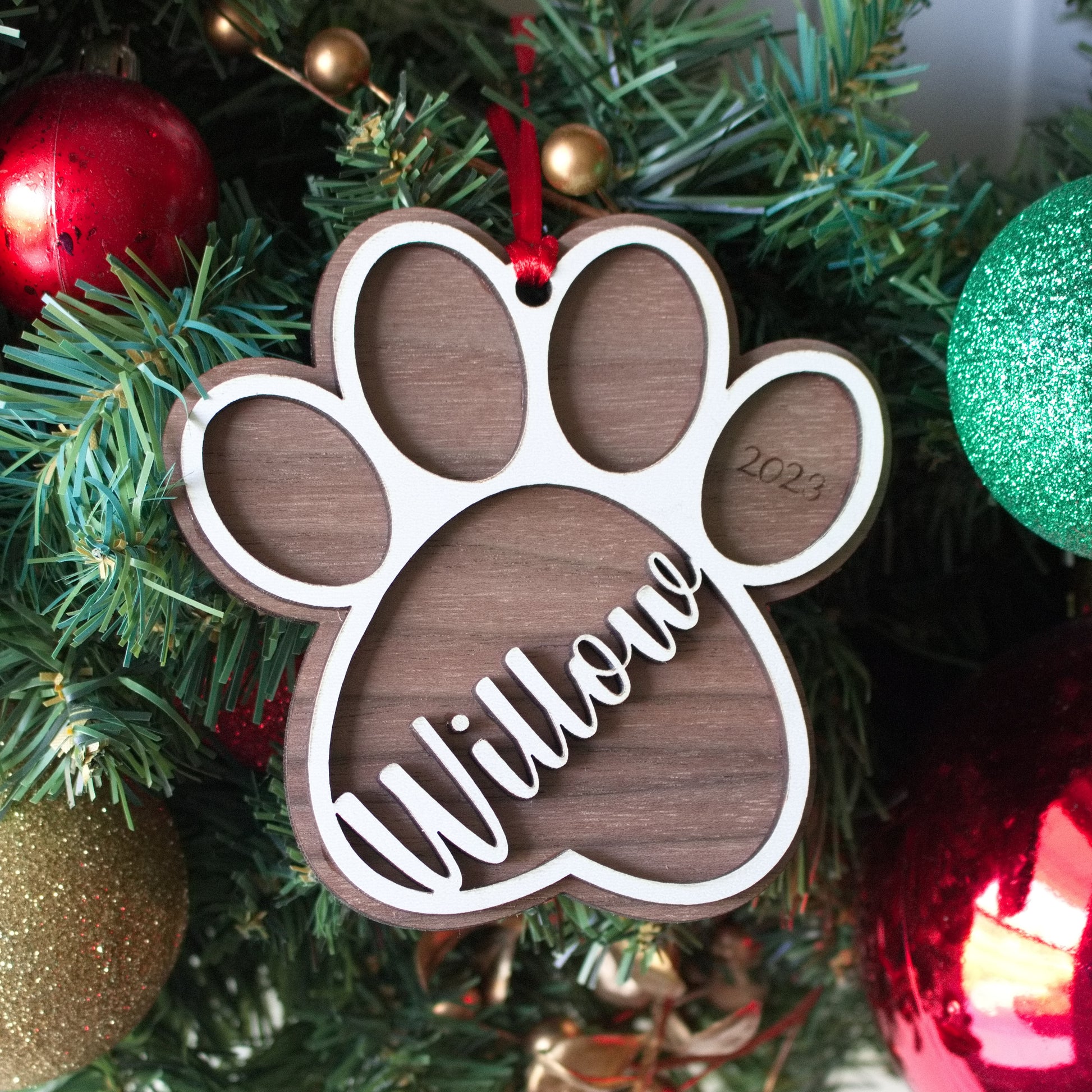 Custom Paw Christmas Ornaments - Matt Granger Designs