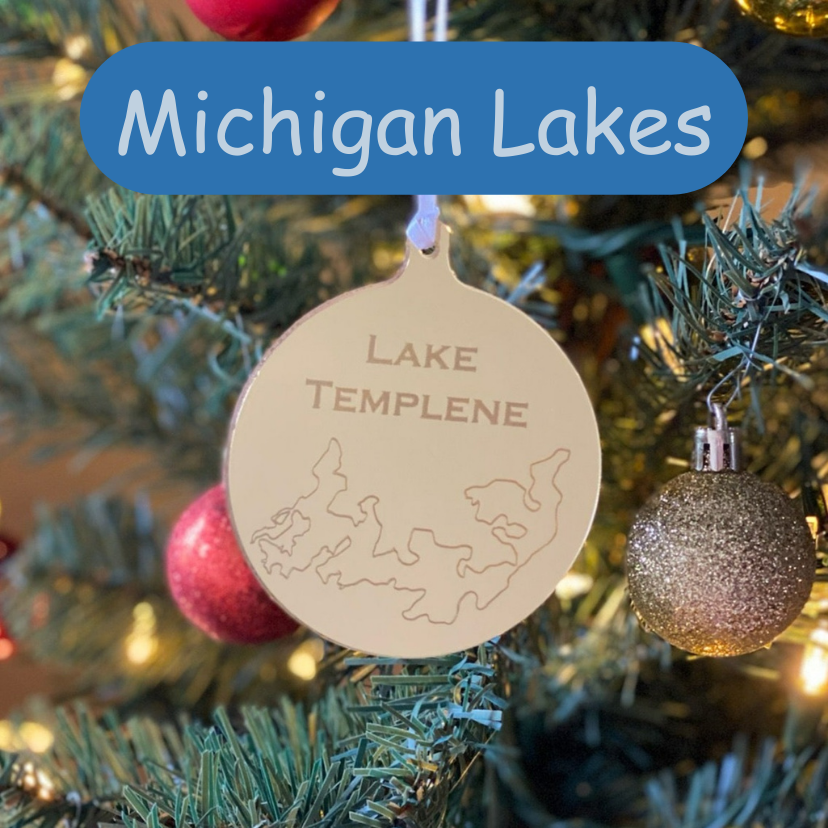 Acrylic Lake Ornaments (Michigan) - Matt Granger Designs