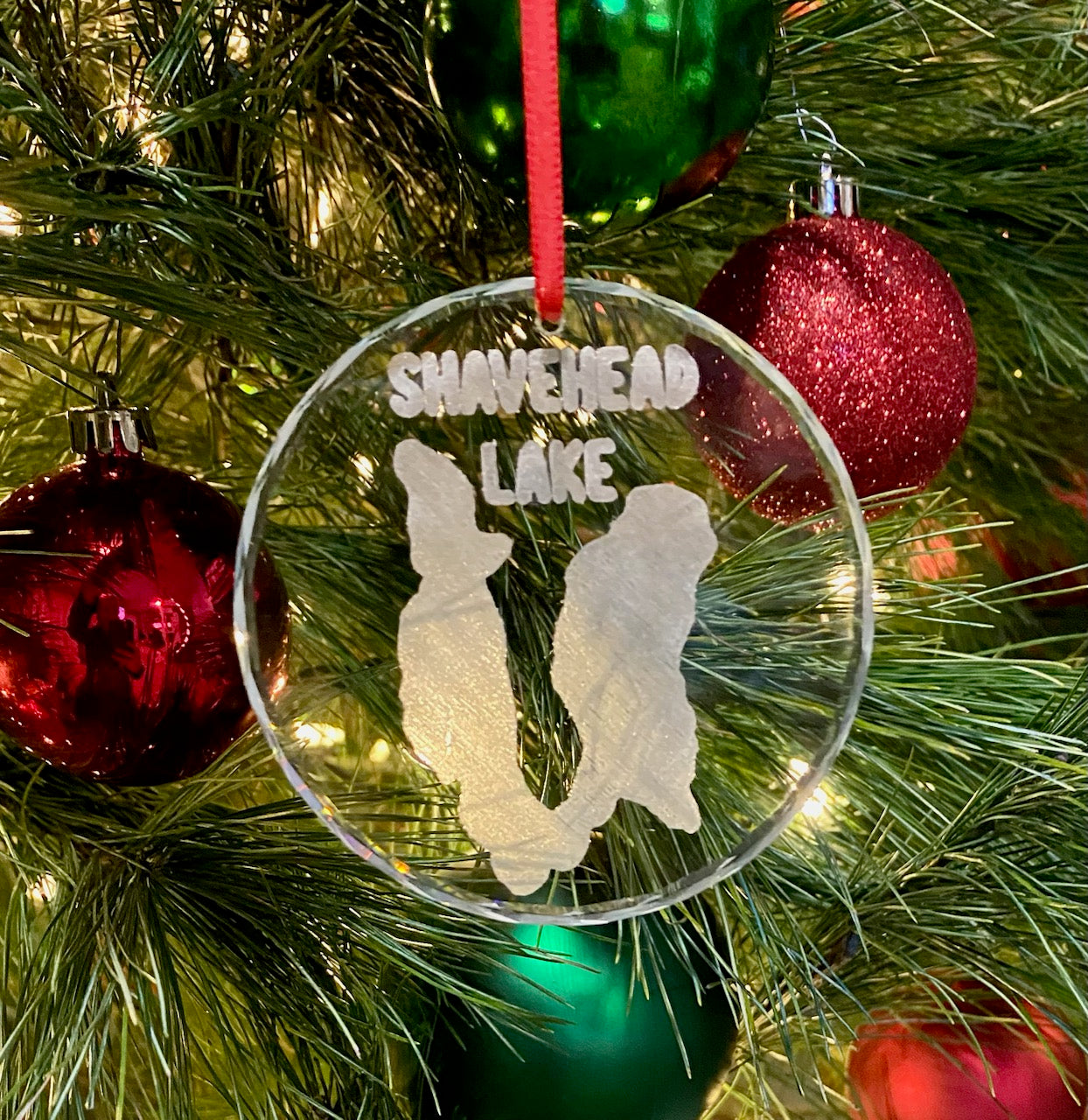 Glass Christmas Ornament Lake (Michigan) - Matt Granger Designs