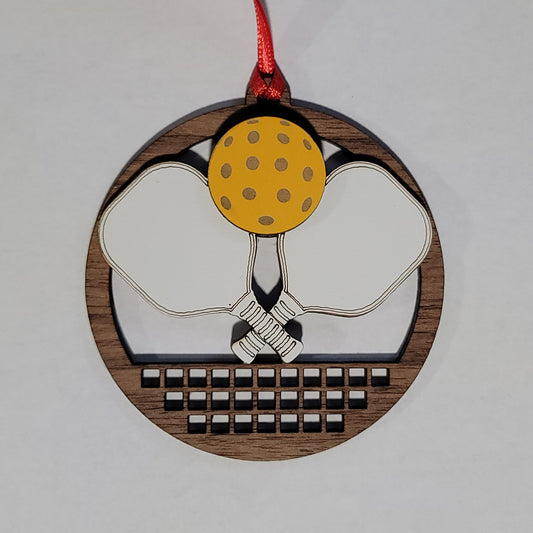 Pickleball Christmas Ornaments