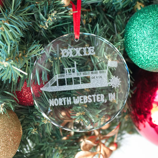Glass Christmas Ornament Other Designs (Indiana)