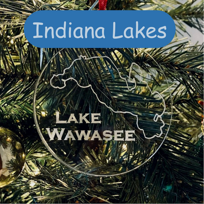 Acrylic Lake Ornaments (Indiana) - Matt Granger Designs