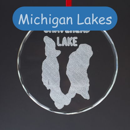 Glass Christmas Ornament Lake (Michigan) - Matt Granger Designs