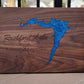 14"x20" Wooden Epoxy Lake Maps - Matt Granger Designs