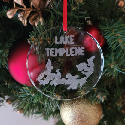 Glass Christmas Ornament Lake (Michigan) - Matt Granger Designs