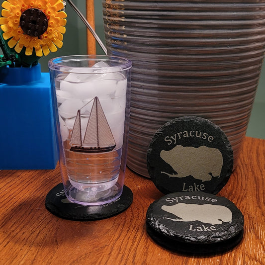 Slate Lake Drink Coasters (Set of 4)