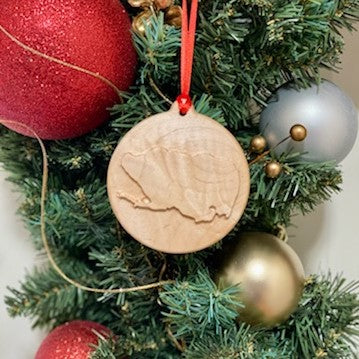 Wood 3D Christmas Ornament Lake (Indiana) - Matt Granger Designs